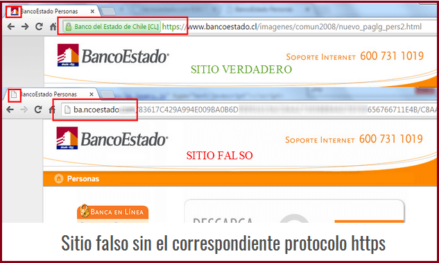 correo link fraudulento